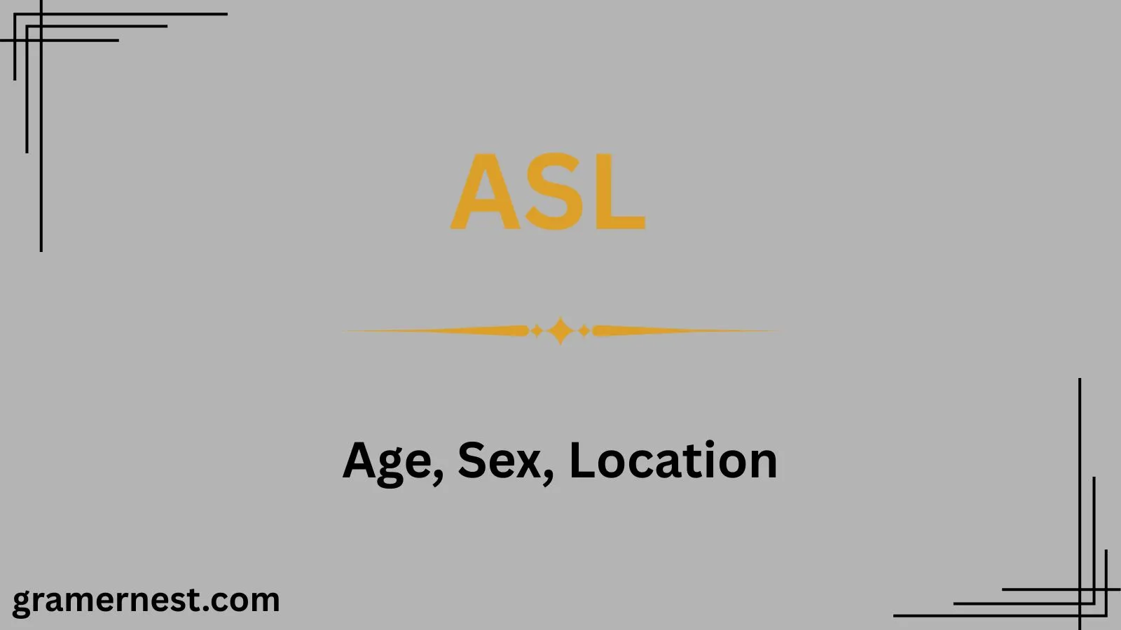 What Does ASL Mean in Text