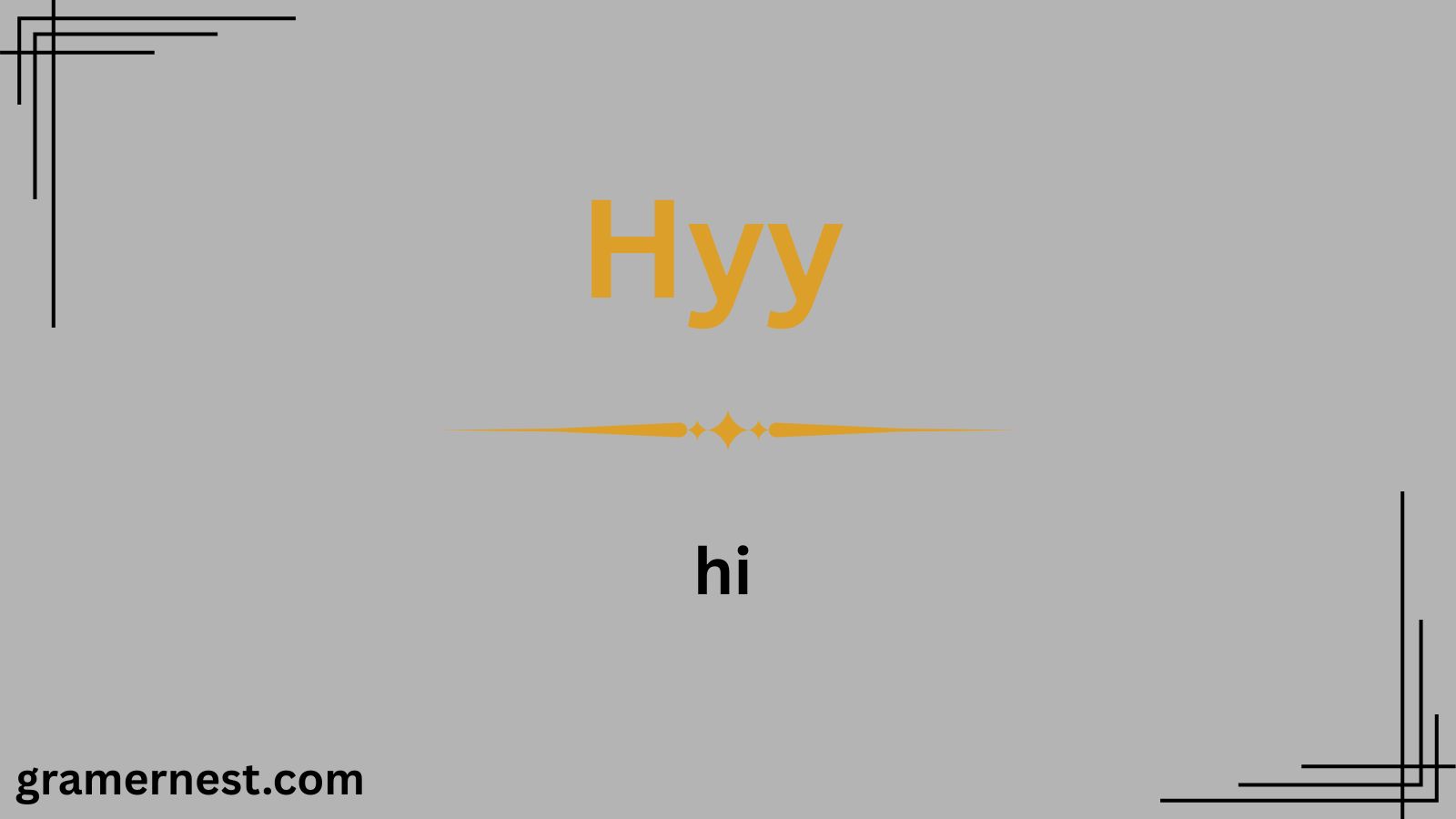 Hyy Mean in Text