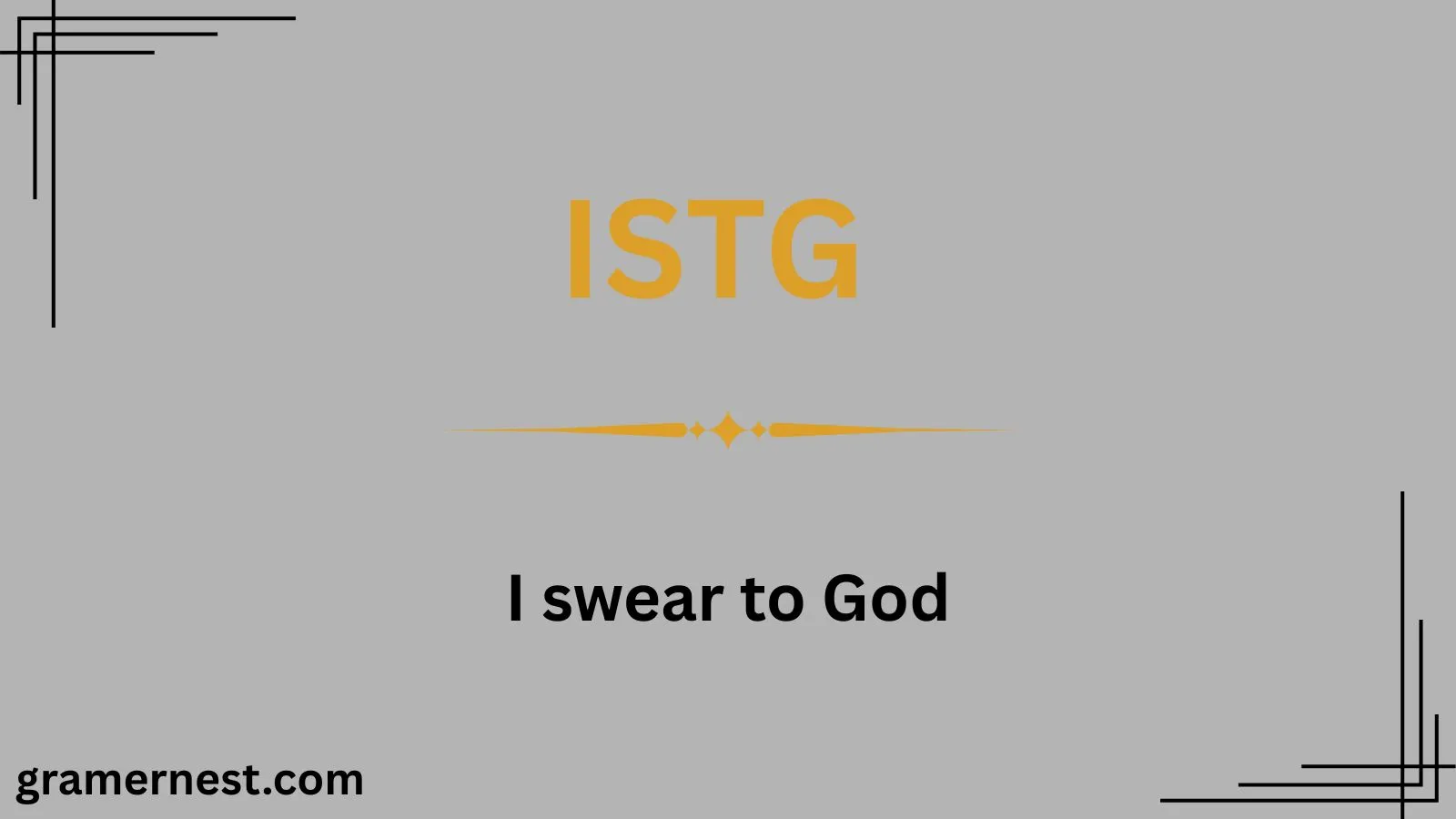 ISTG Meaning in Text