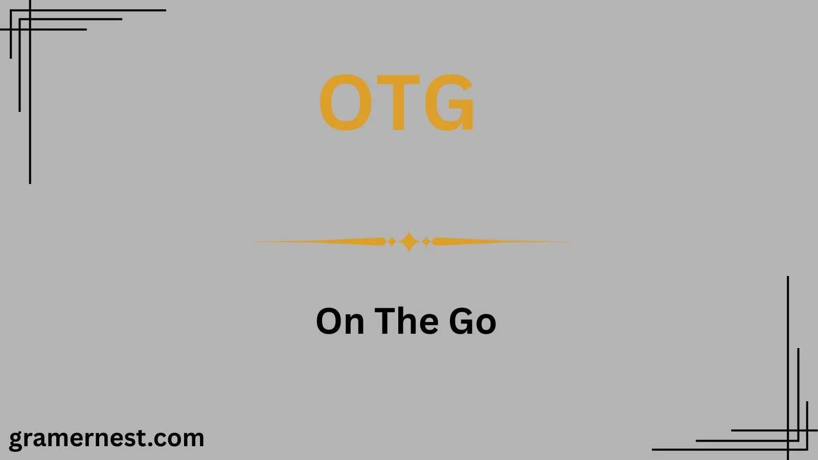 OTG Mean in Text