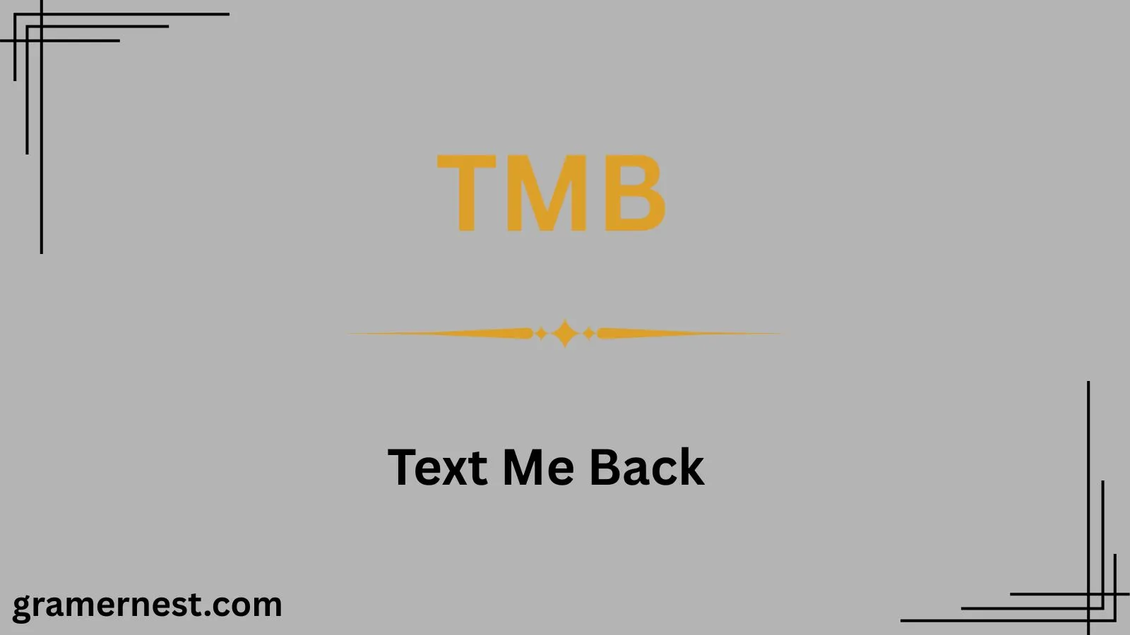 TMB Mean in Text