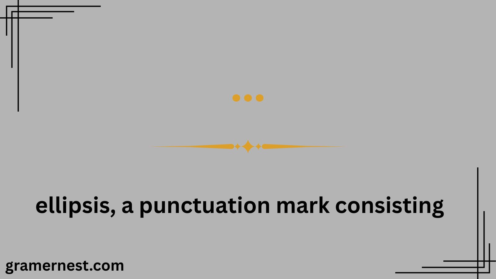 What Does … Mean in Text