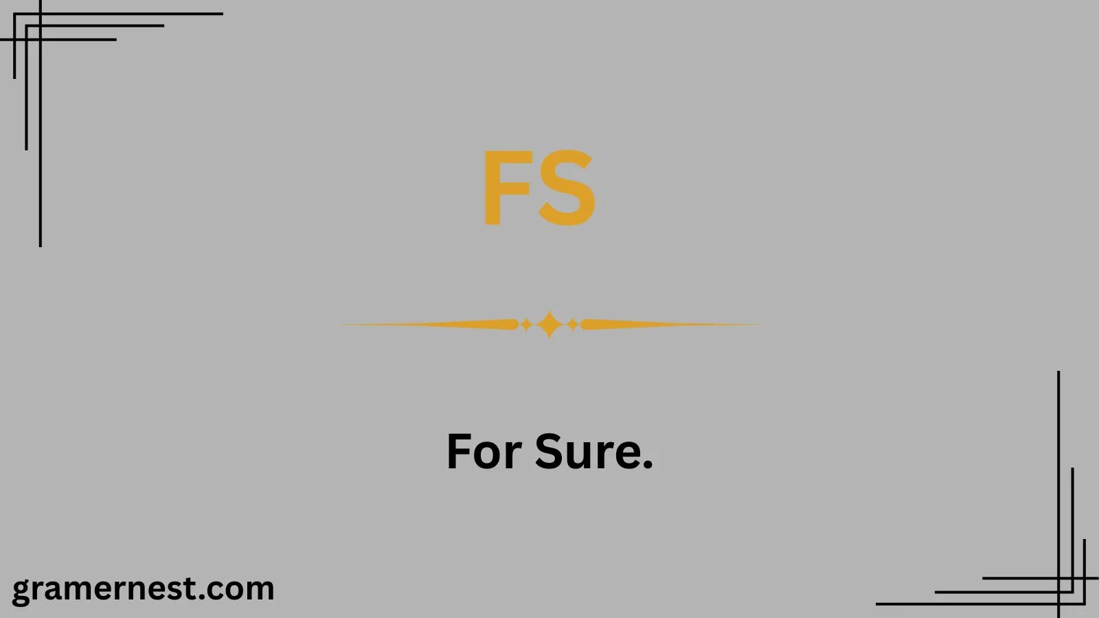 What Does FS Mean in Text
