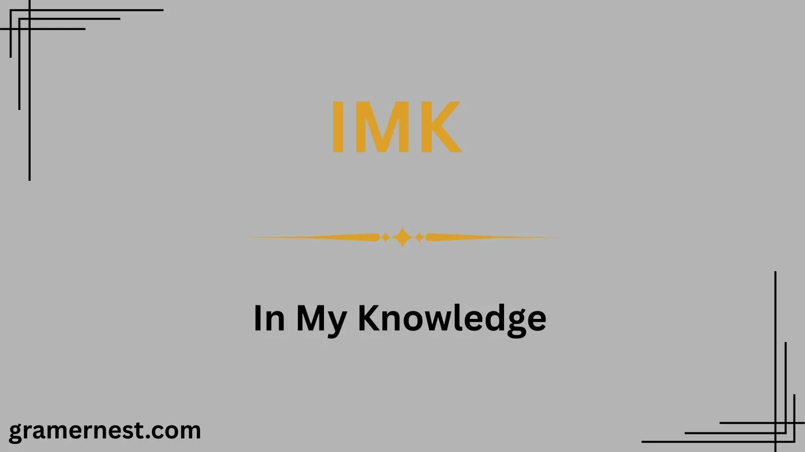IMK Mean in Text