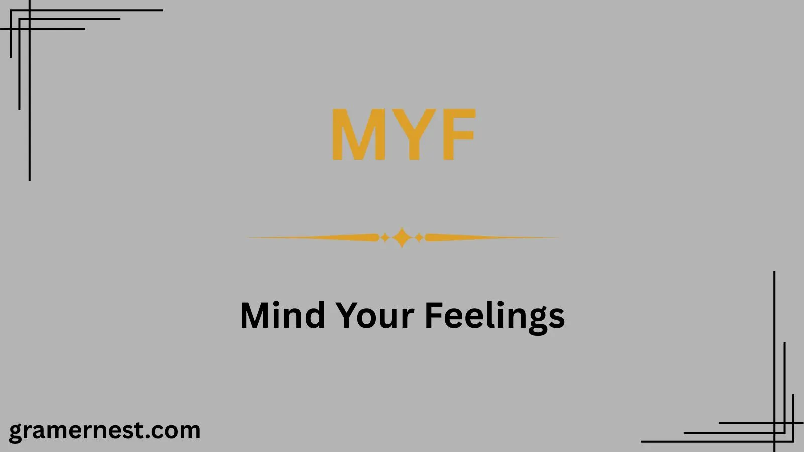 What Does MYF Mean