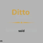 Ditto Mean in Text