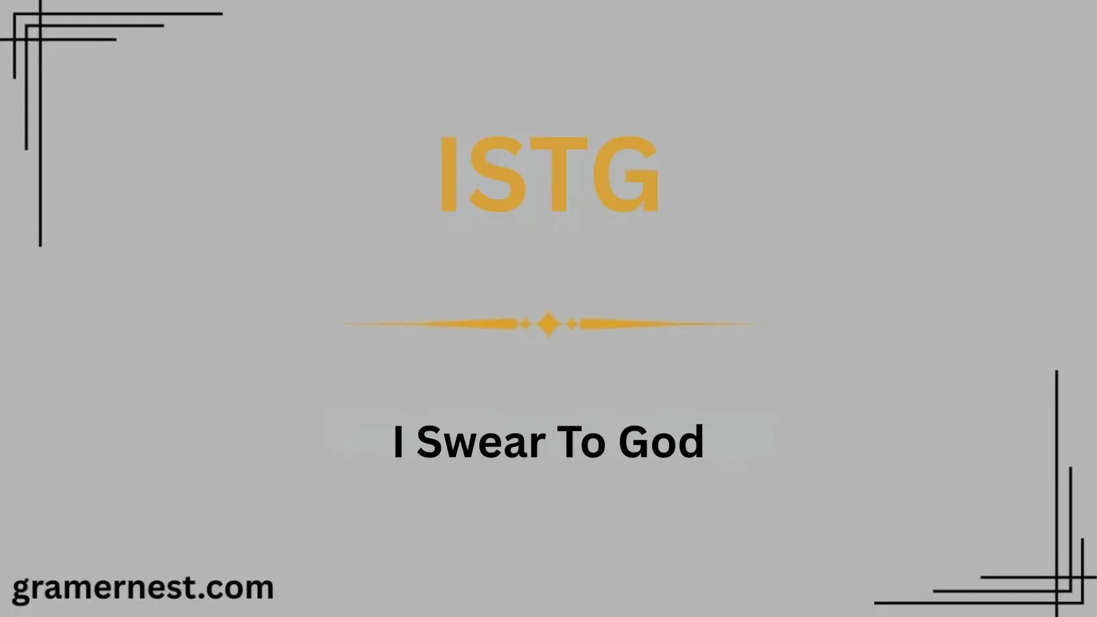 ISTG Meaning in Text