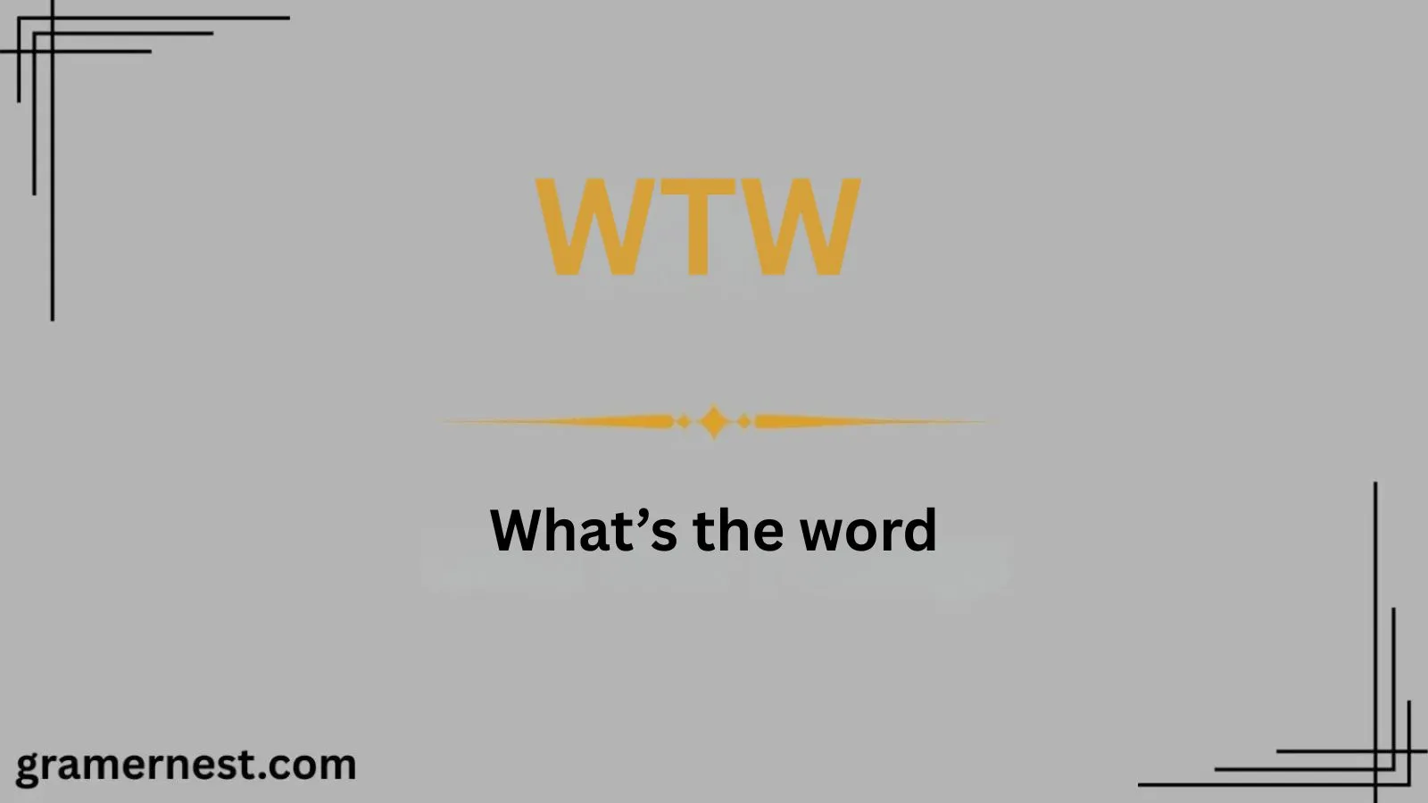 WTW Meaning in Text